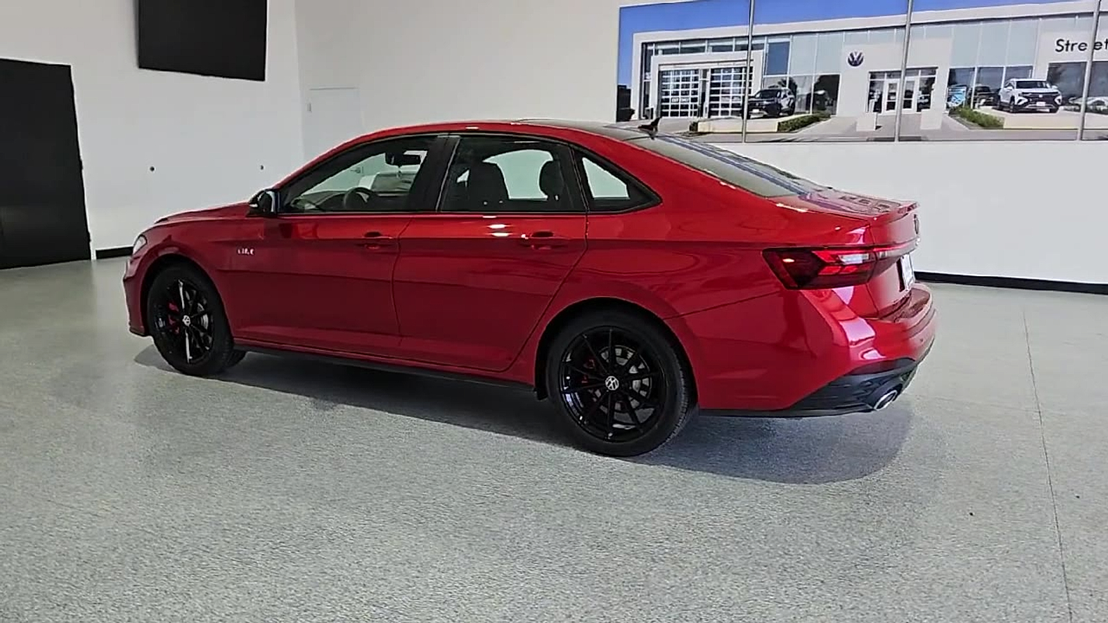 2026 Volkswagen Jetta GLI Autobahn Kings Red Metallic w/Deep Black Roof at Street VW of Amarillo