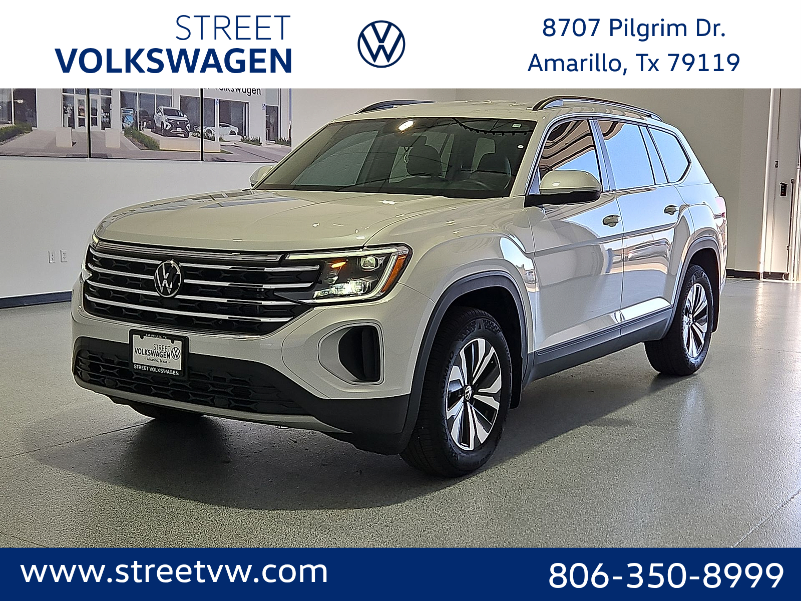 2026 Volkswagen Atlas SE in Opal White Pearl
