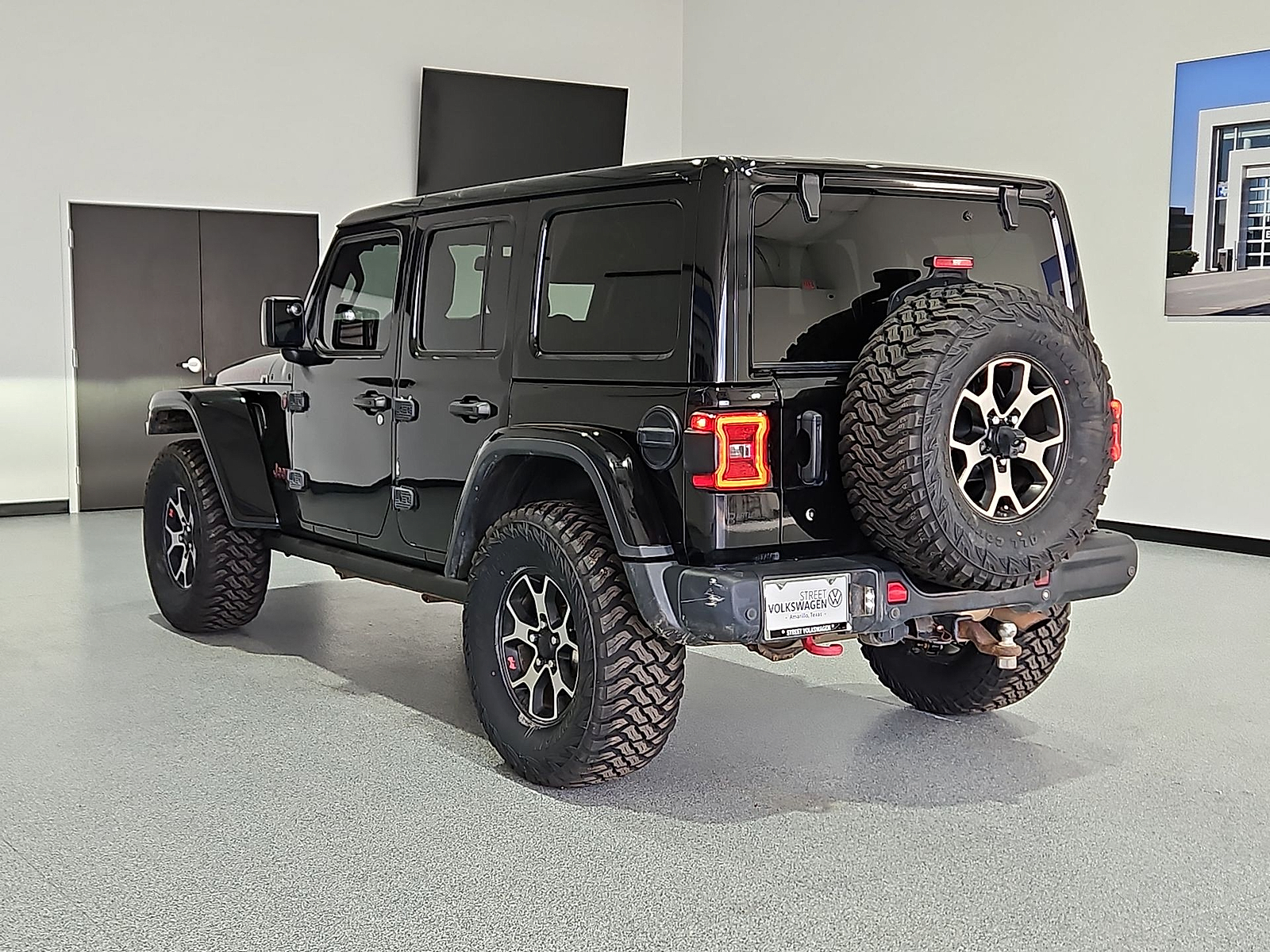 2018 Jeep Wrangler Unlimited Rubicon Black Clearcoat at Street VW of Amarillo