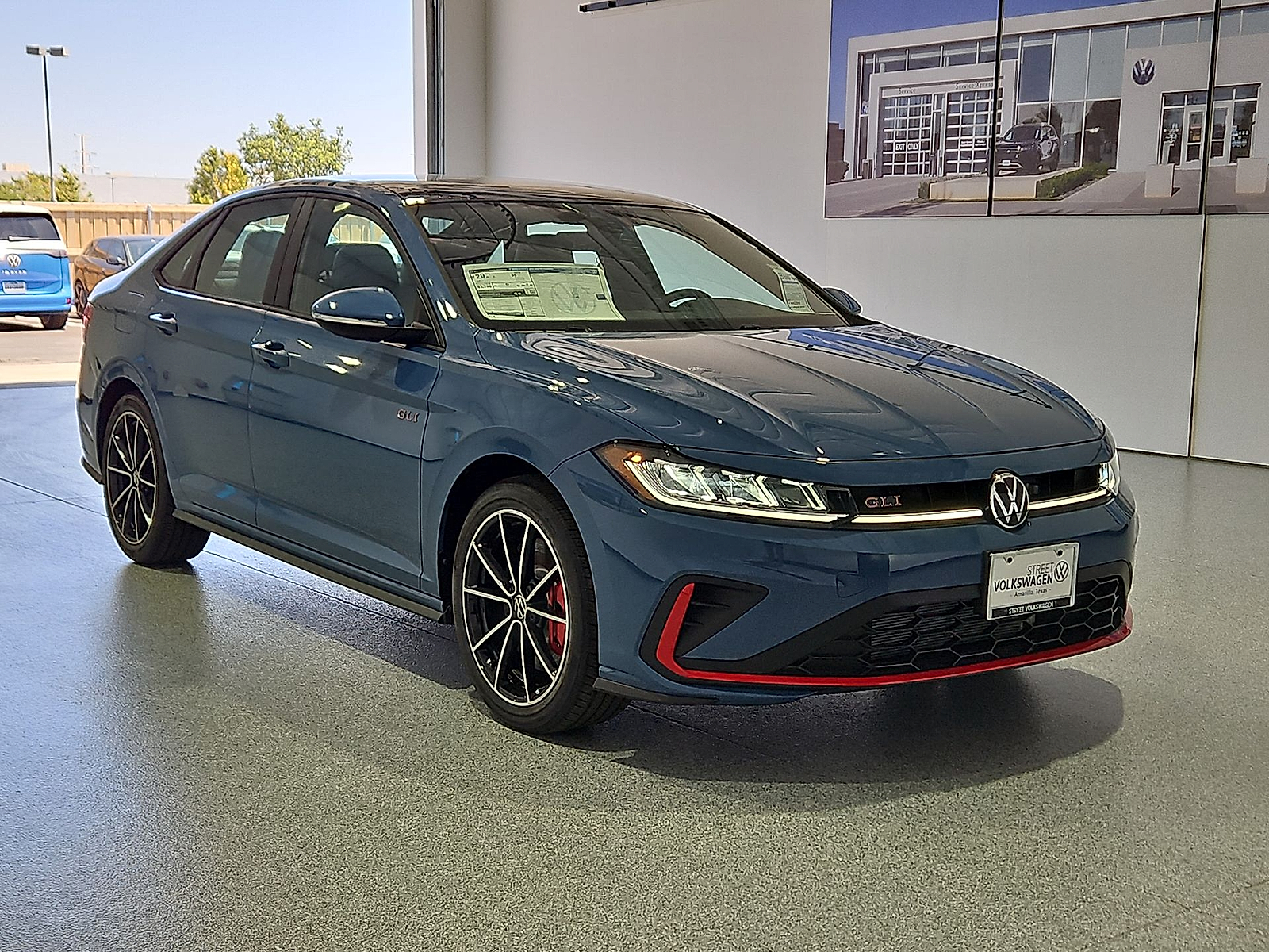 2026 Volkswagen Jetta GLI Autobahn Monterey Blue Pearl - U1U1 at Street VW of Amarillo