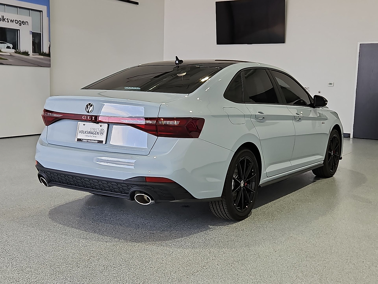 2026 Volkswagen Jetta GLI Autobahn Monument Gray w/Dp Blk Rf at Street VW of Amarillo