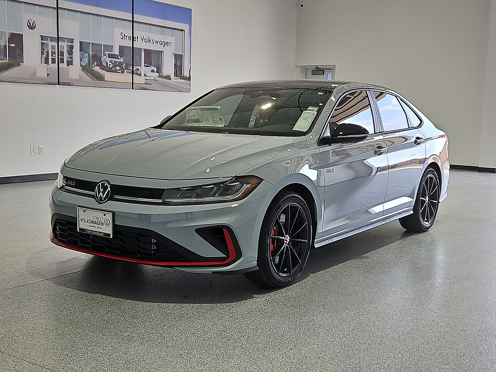 2026 Volkswagen Jetta GLI Autobahn Monument Gray w/Dp Blk Rf at Street VW of Amarillo