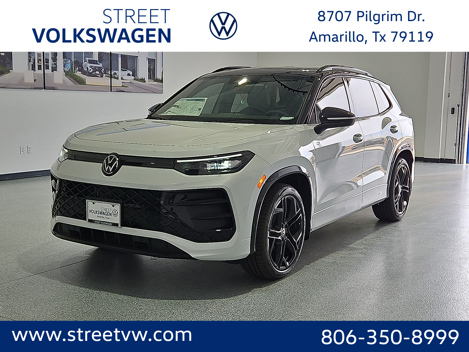 2026 Volkswagen Tiguan SE R-Line Black in Opal White w/Deep Black Roof