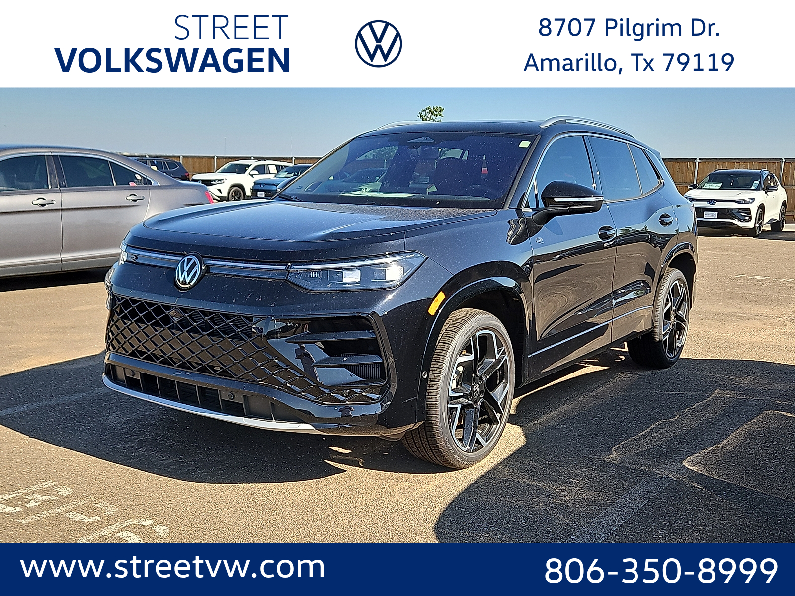 2026 Volkswagen Tiguan SEL R-Line Turbo in Deep Black Pearl