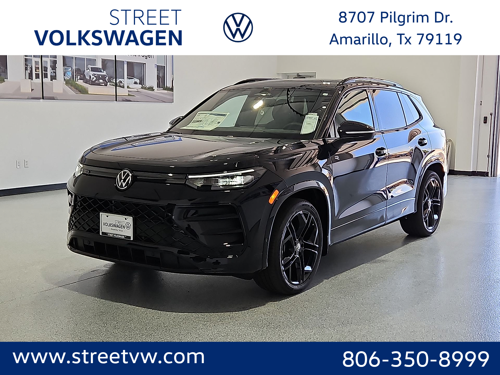 2026 Volkswagen Tiguan SE R-Line Black in Deep Black Pearl