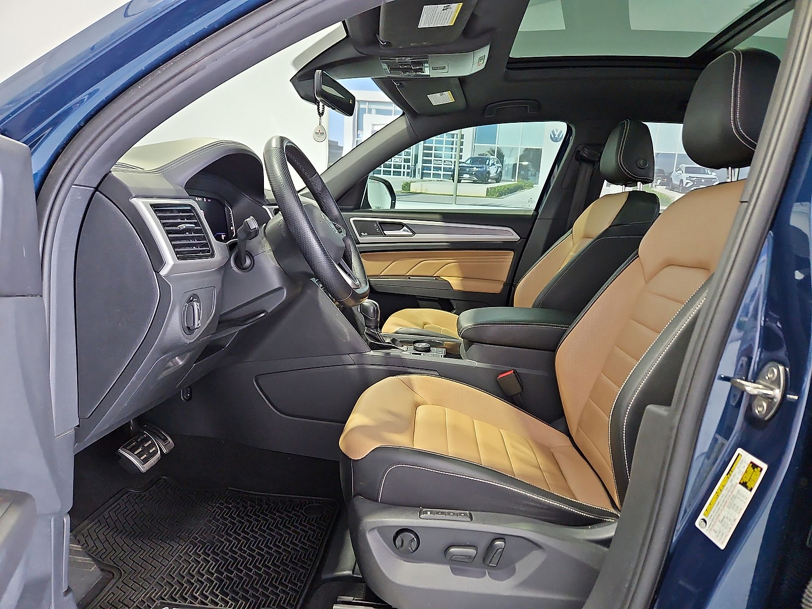 2023 Volkswagen Atlas Cross Sport 3.6L V6 SEL Premium R-Line Blue Metallic at Street VW of Amarillo