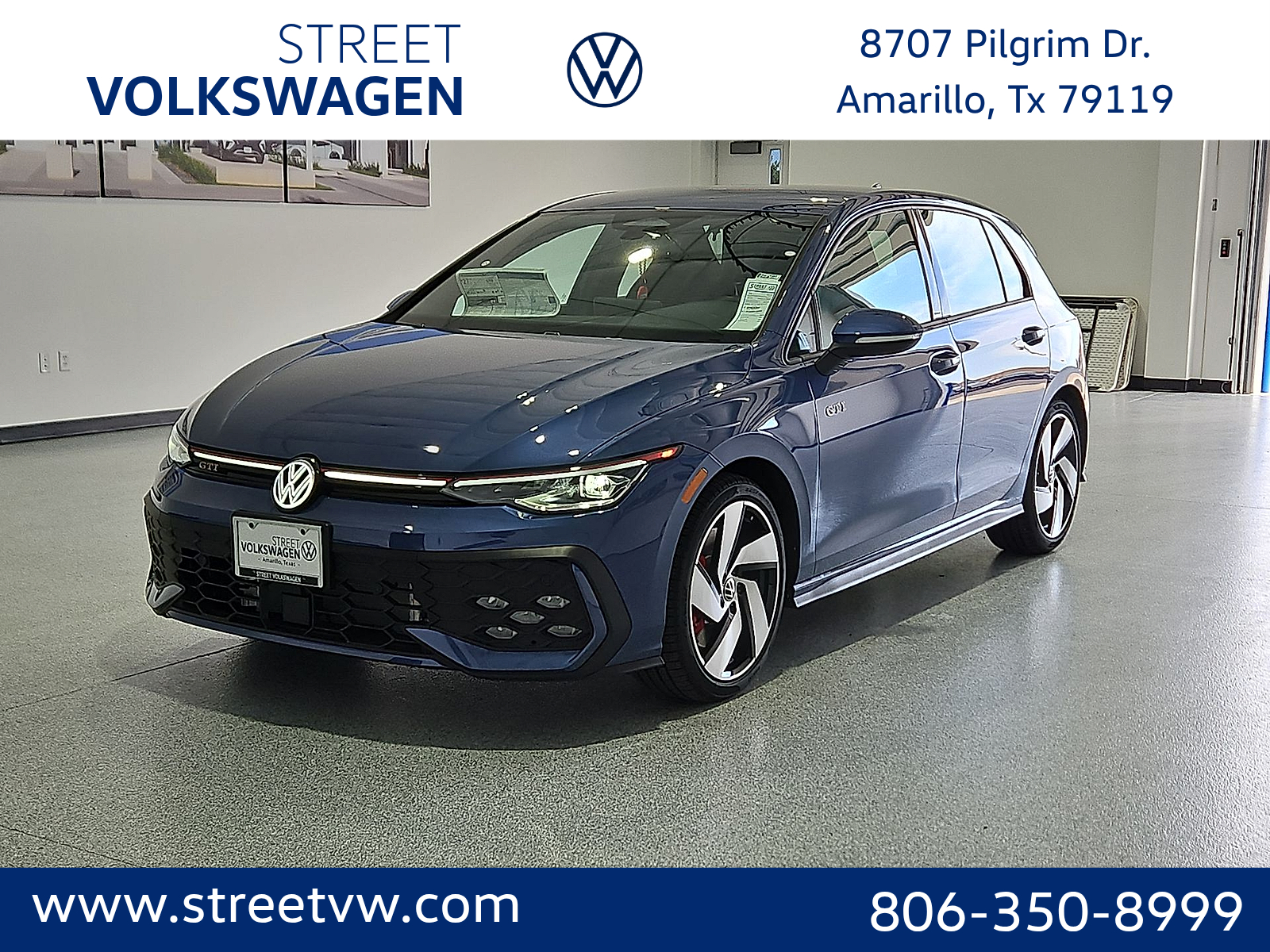 2026 Volkswagen Golf GTI S in Slate Blue Metallic