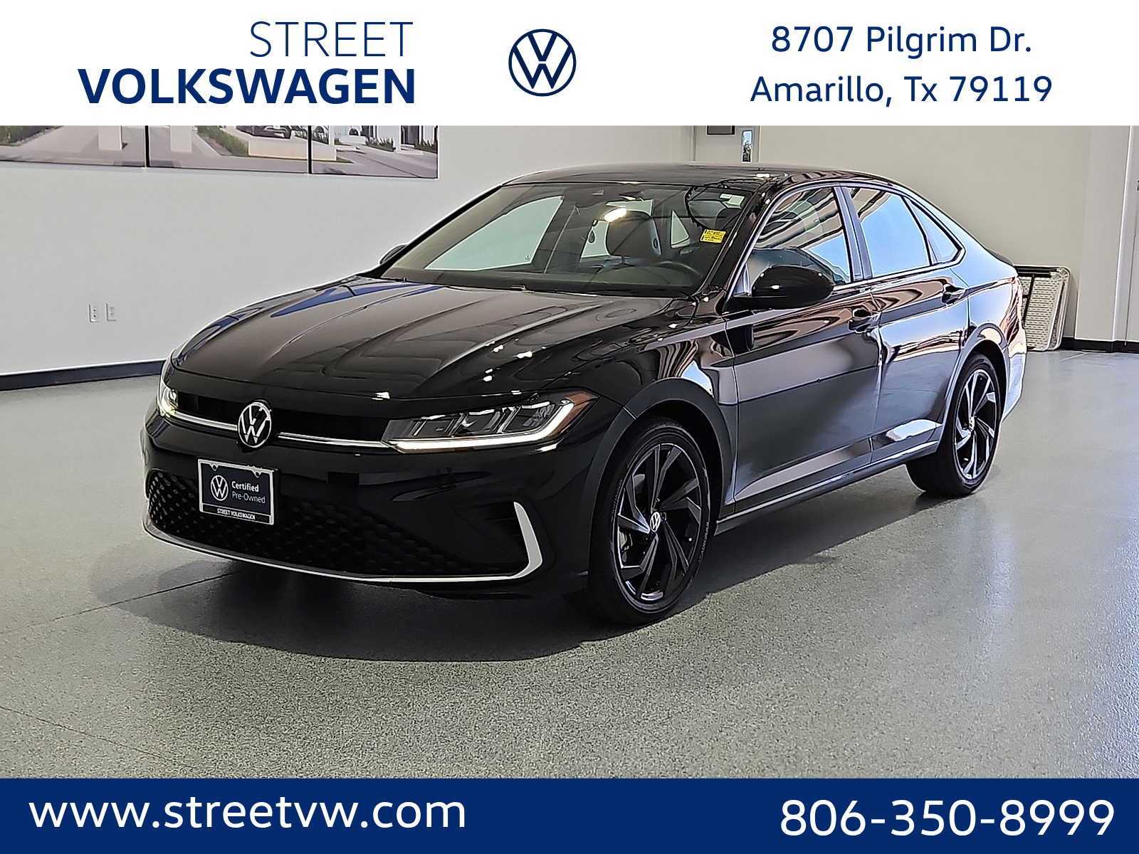 2025 Volkswagen Jetta 1.5T SE Deep Black at Bobby Duby Motors