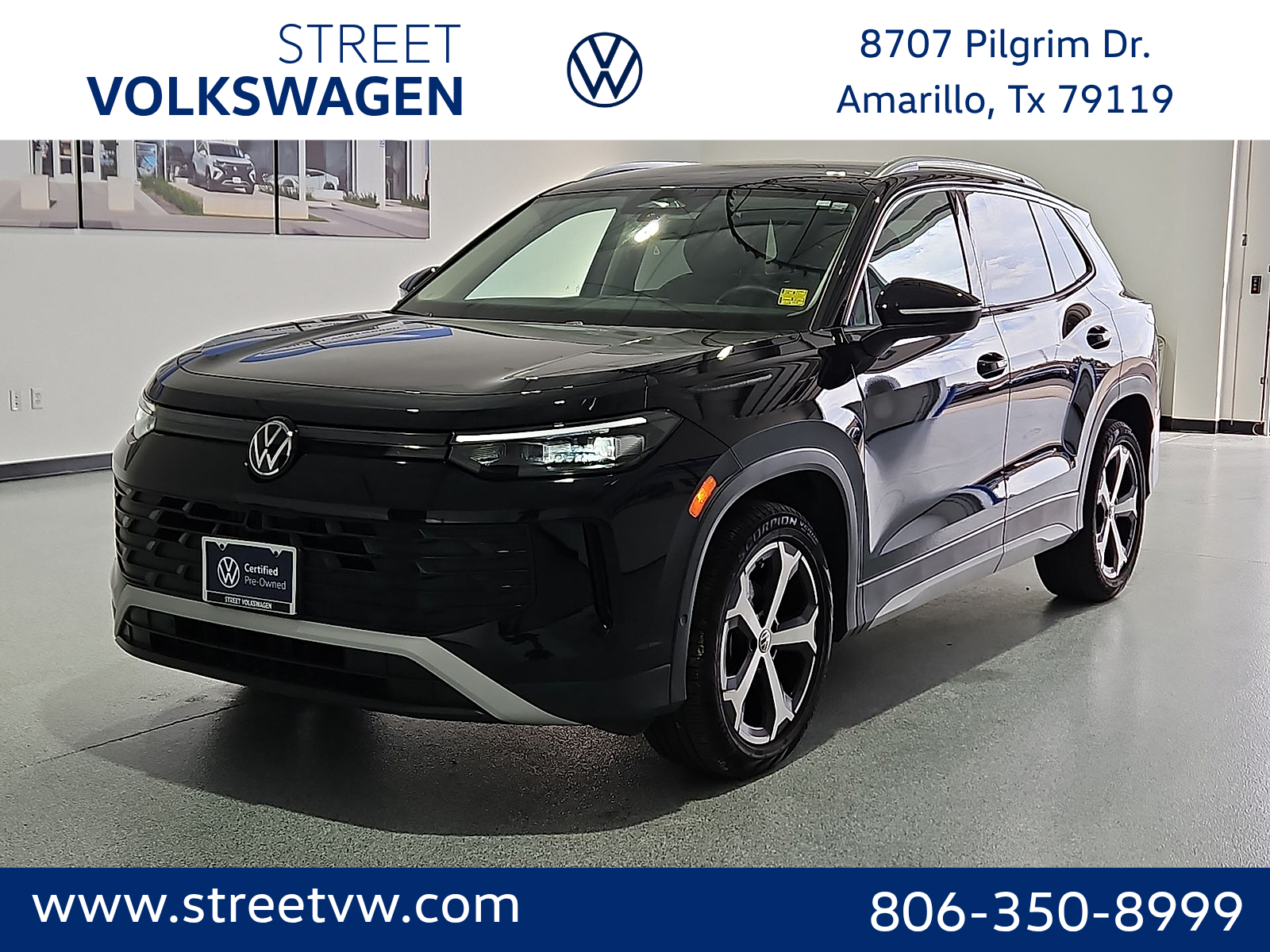 2025 Volkswagen Tiguan 2.0T SE Deep Black at Street VW of Amarillo