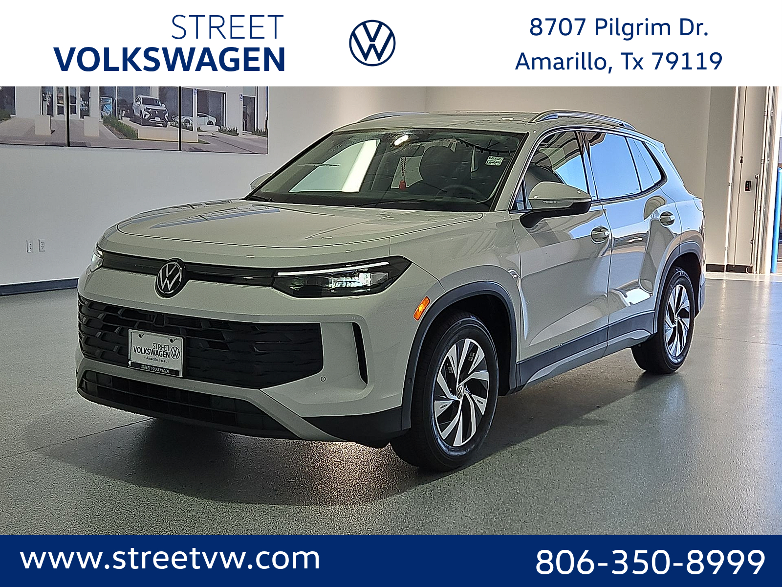 2026 Volkswagen Tiguan S Pure White at Street VW of Amarillo