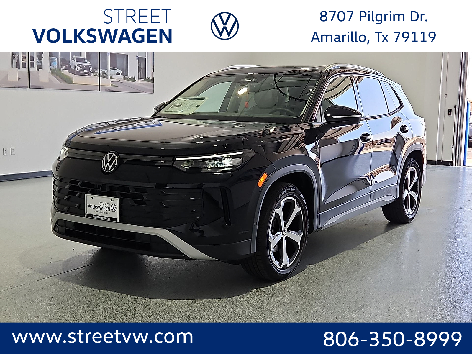 2026 Volkswagen Tiguan SE Deep Black Pearl at Street VW of Amarillo