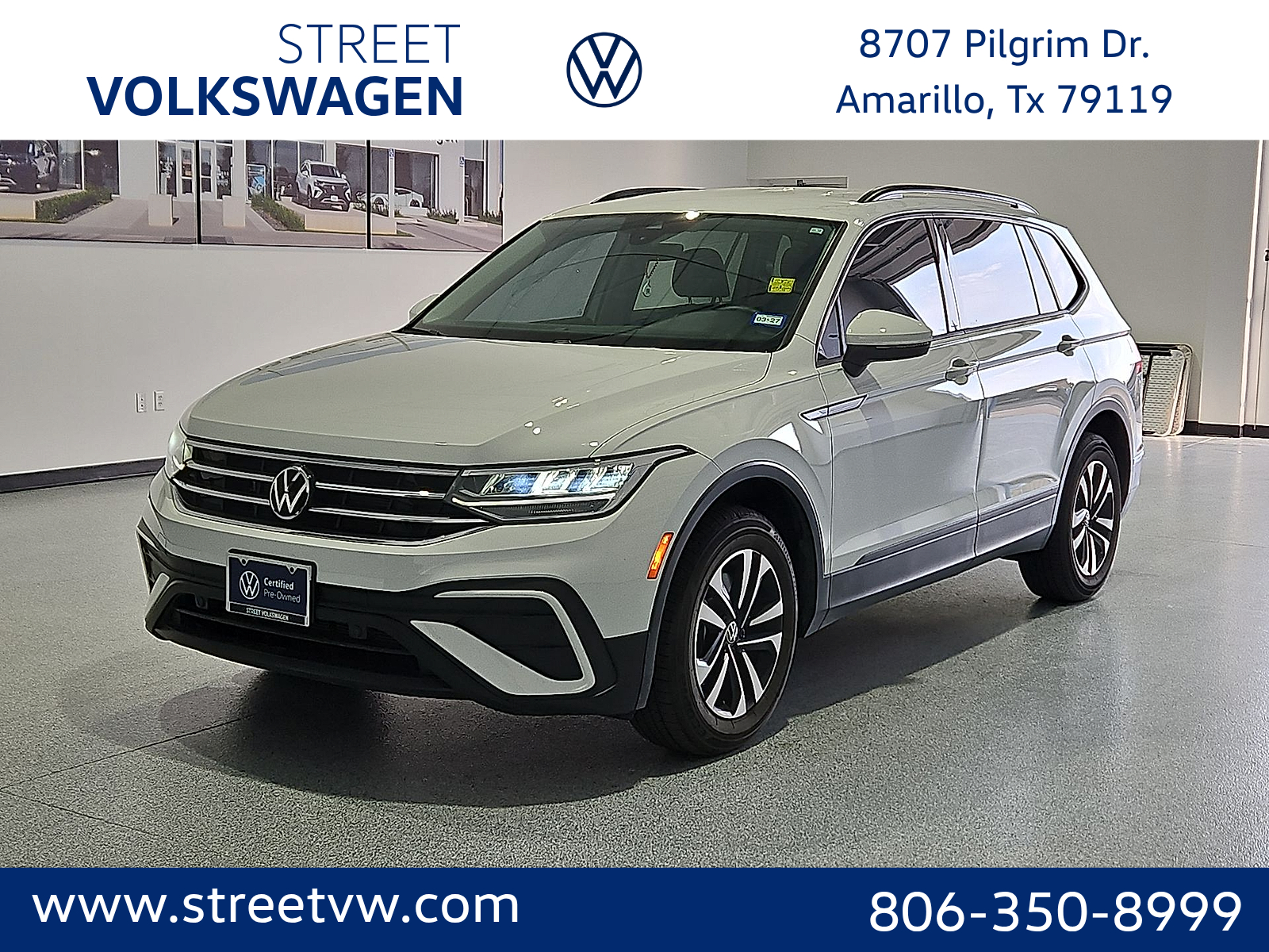 2023 Volkswagen Tiguan 2.0T S Pure White at Street VW of Amarillo