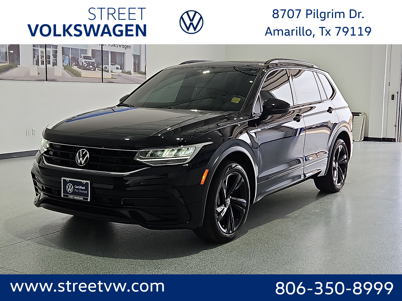 2024 Volkswagen Tiguan 2.0T SE R-Line Black Deep Black at Street VW of Amarillo