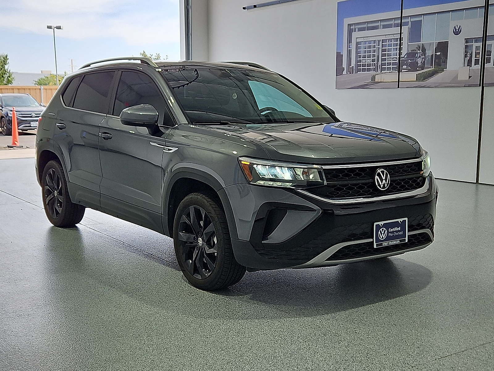 2023 Volkswagen Taos 1.5T SE Platinum Gray Metallic at Bobby Duby Motors