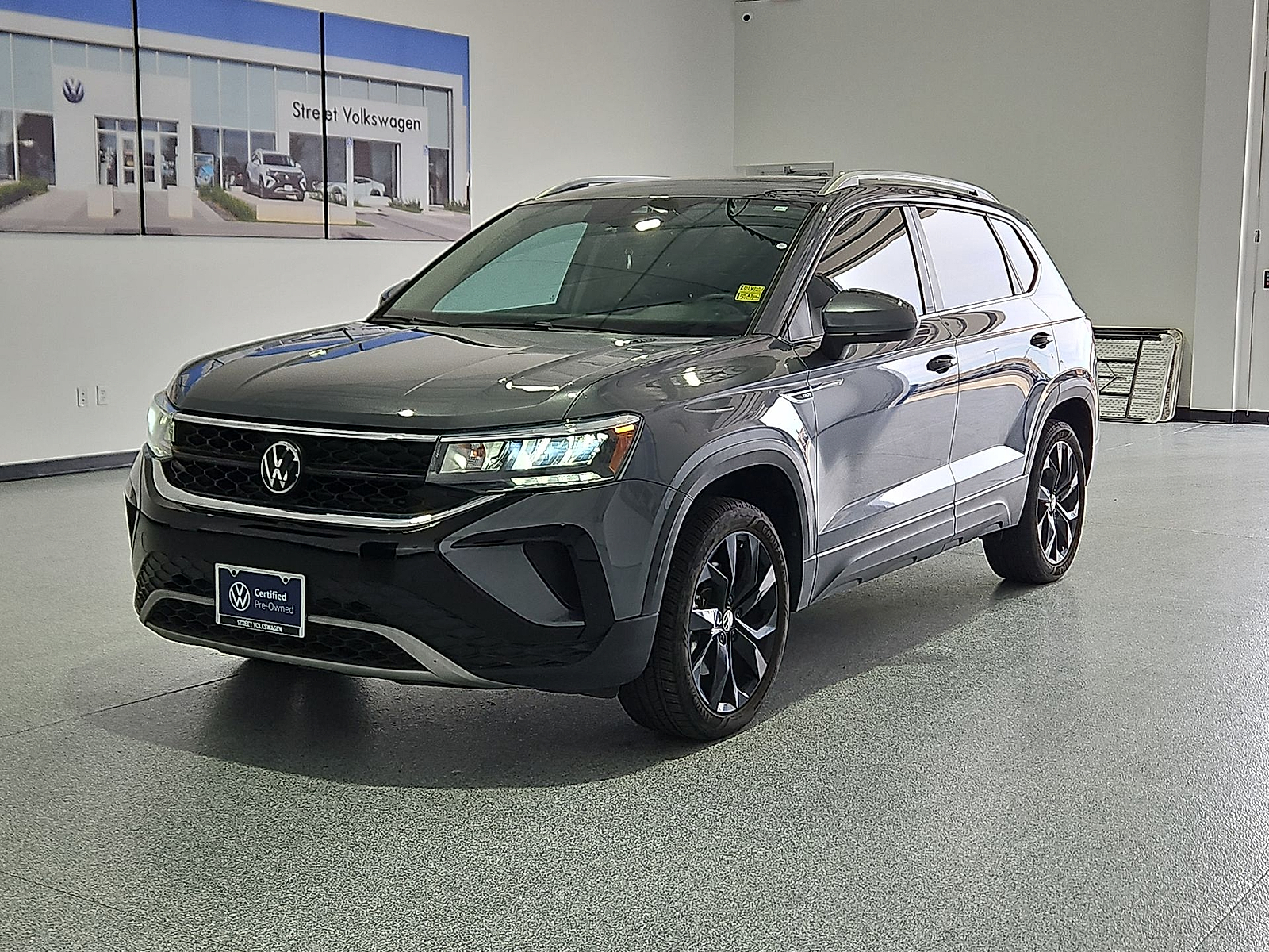 2023 Volkswagen Taos 1.5T SE Platinum Gray Metallic at Bobby Duby Motors