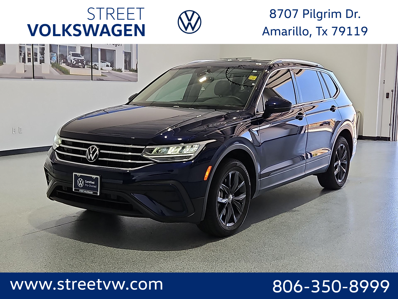 2023 Volkswagen Tiguan 2.0T SE Atlantic Blue Metallic at Street VW of Amarillo