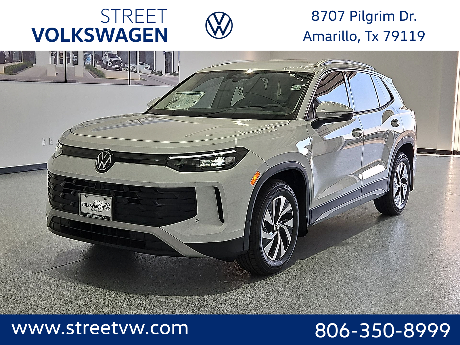 2026 Volkswagen Tiguan S Pure White at Street VW of Amarillo