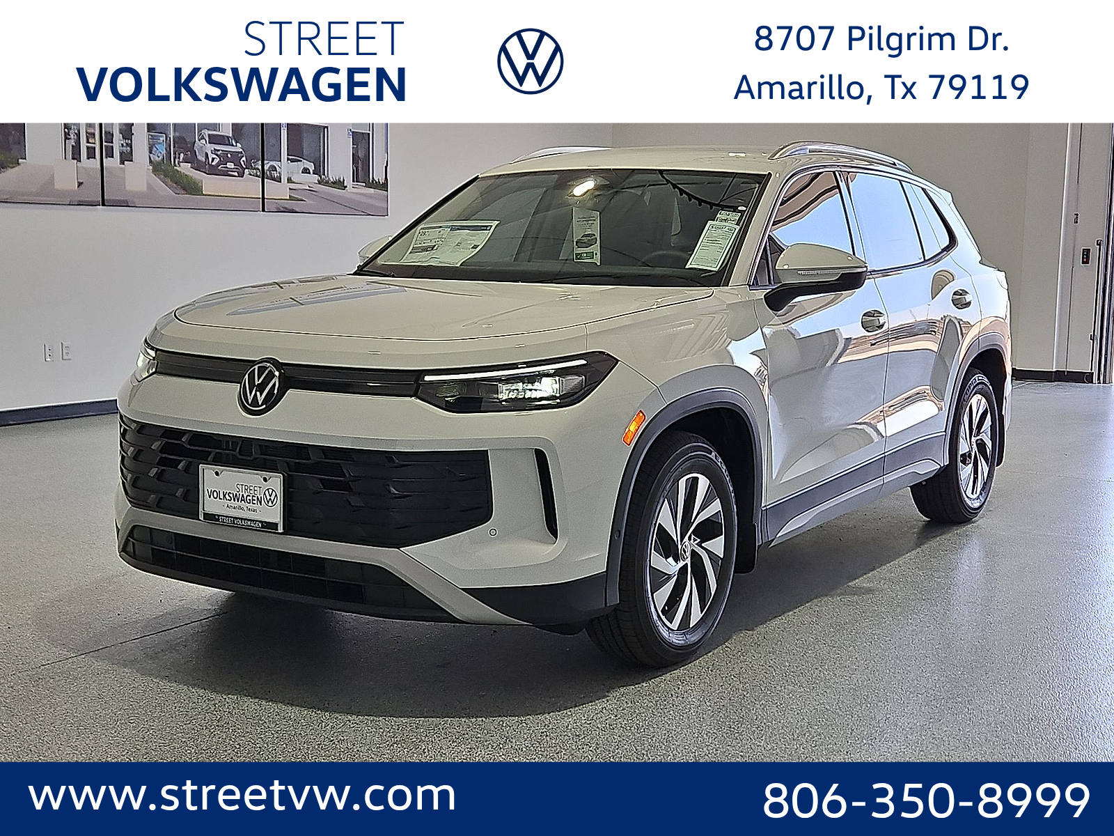2026 Volkswagen Tiguan S Pure White at Street VW of Amarillo