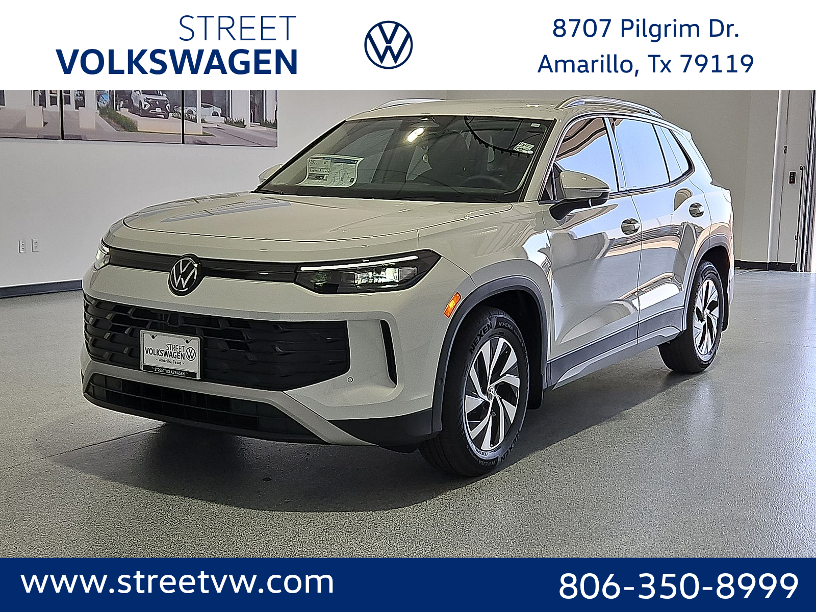 2026 Volkswagen Tiguan S Pure White at Street VW of Amarillo