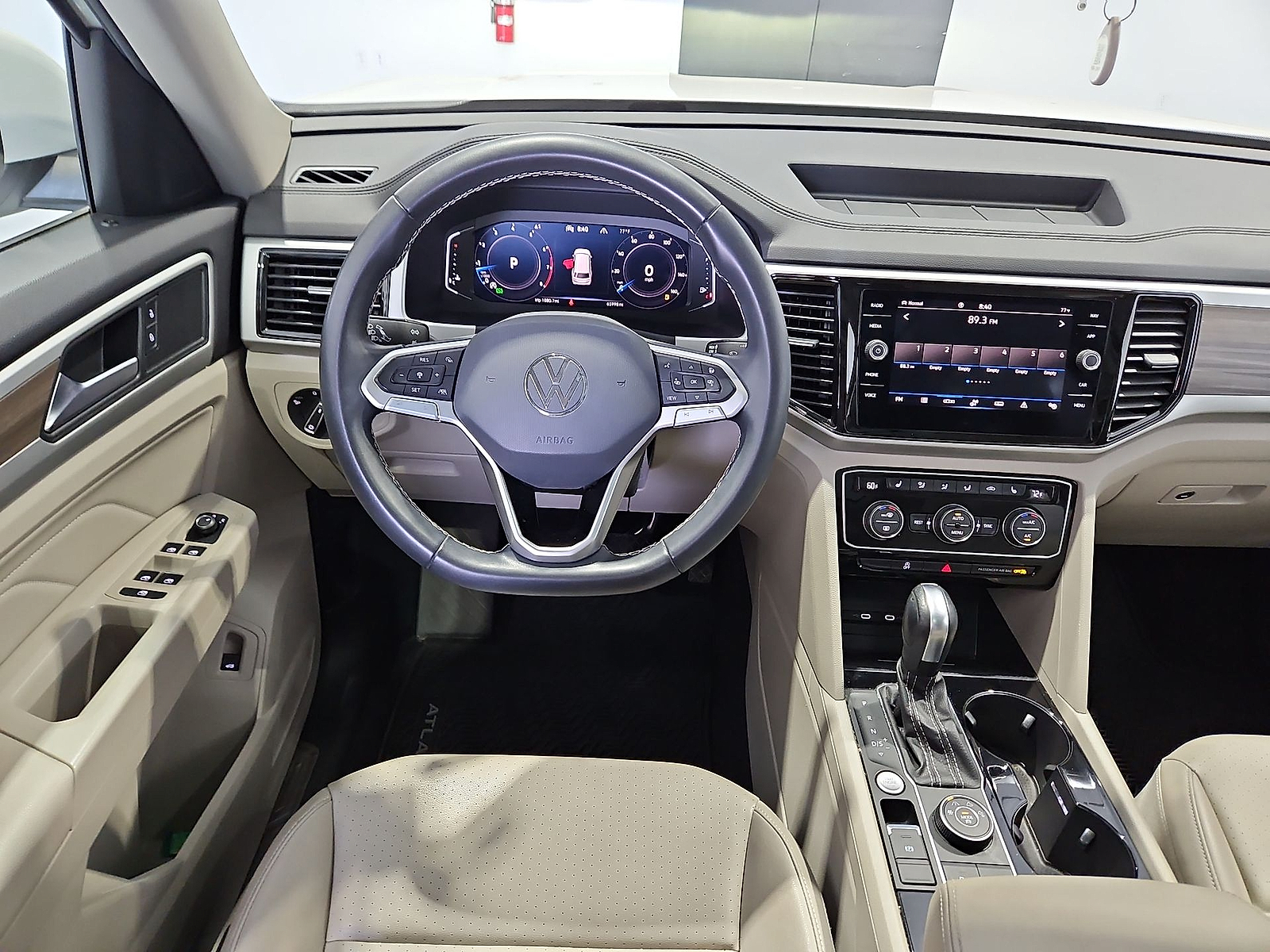 2023 Volkswagen Atlas 3.6L V6 SEL Opal White at Street VW of Amarillo