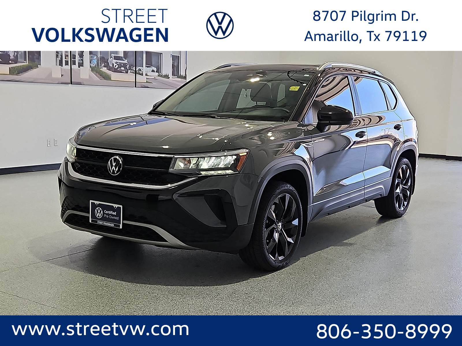 2023 Volkswagen Taos 1.5T SE Black at Street VW of Amarillo