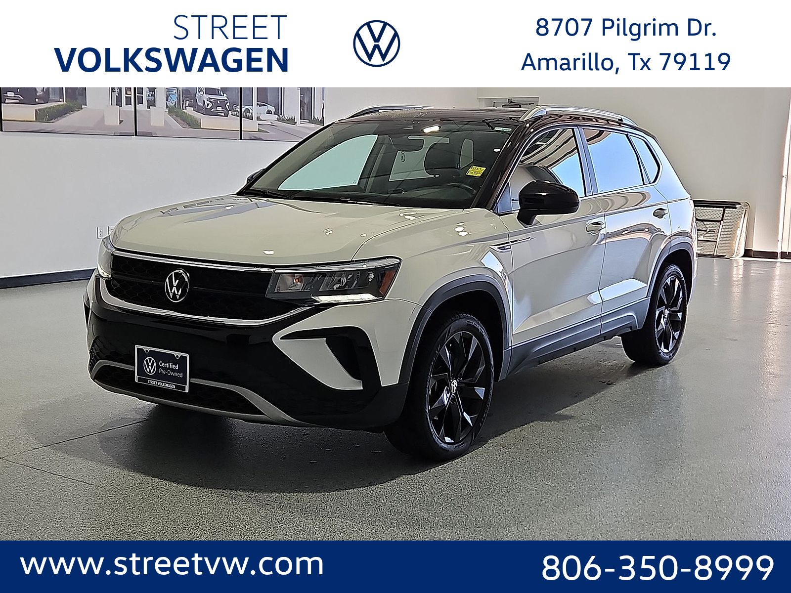 2023 Volkswagen Taos 1.5T SE Pure White at Street VW of Amarillo