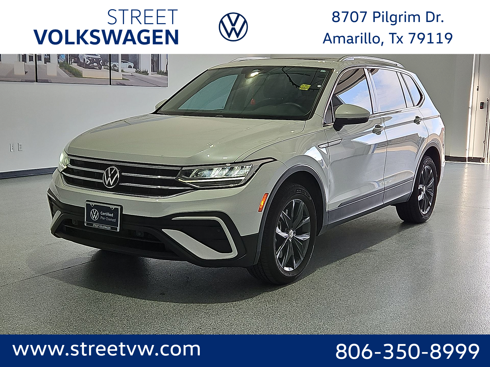 2023 Volkswagen Tiguan 2.0T SE Opal White at Street VW of Amarillo