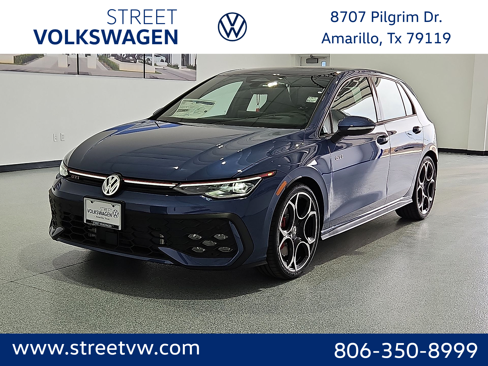 2026 Volkswagen Golf GTI Autobahn in Slate Blue Metallic