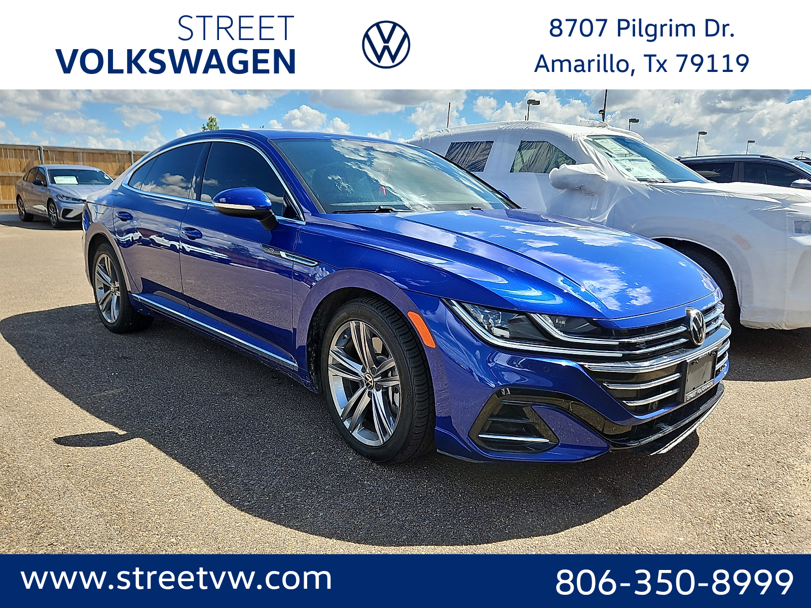 2022 Volkswagen Arteon 2.0T SE R-Line Blue Metallic at Street VW of Amarillo