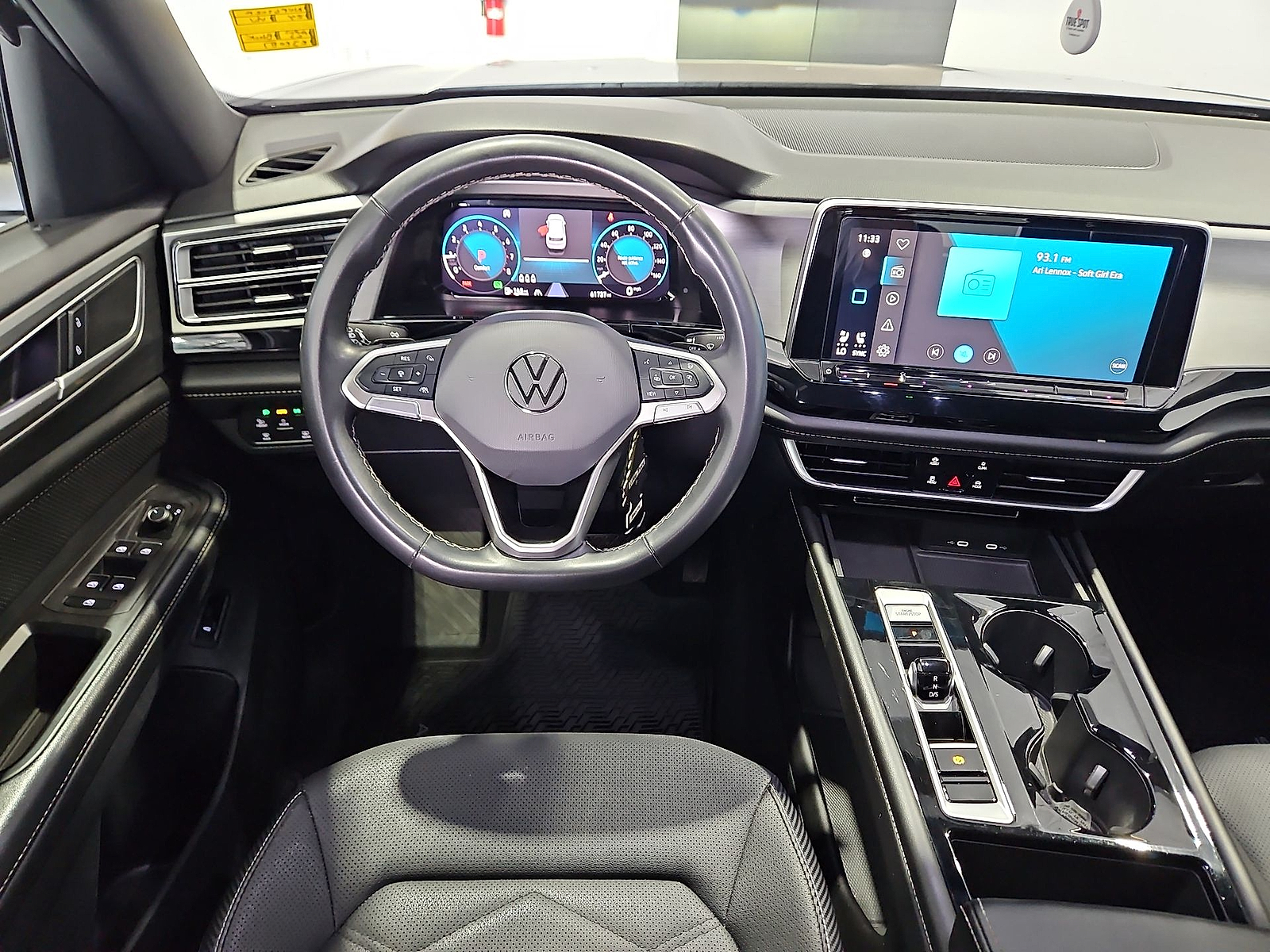 2024 Volkswagen Atlas Cross Sport 2.0T SE w/Technology Deep Black Pearl at Street VW of Amarillo