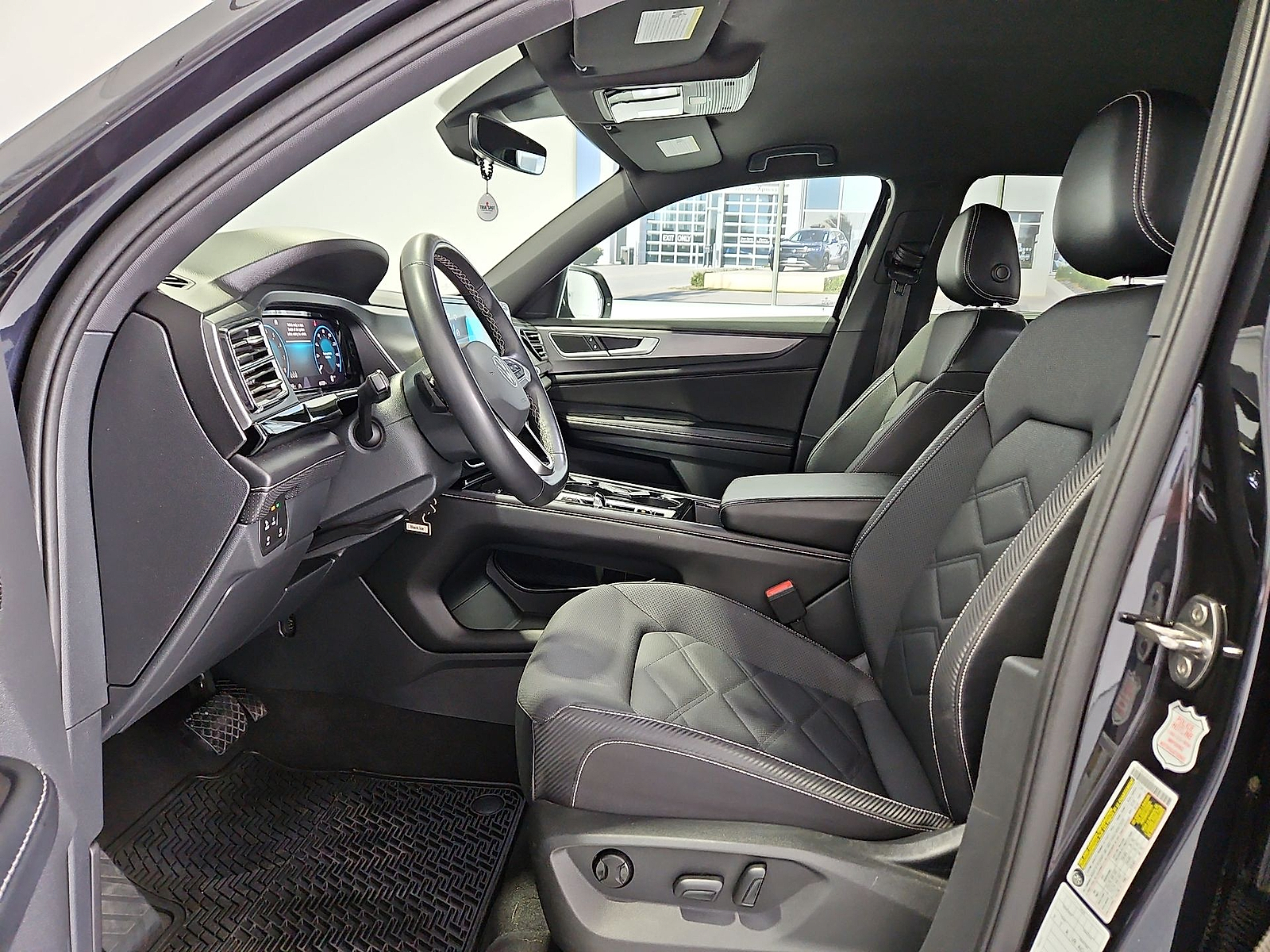 2024 Volkswagen Atlas Cross Sport 2.0T SE w/Technology Deep Black Pearl at Street VW of Amarillo