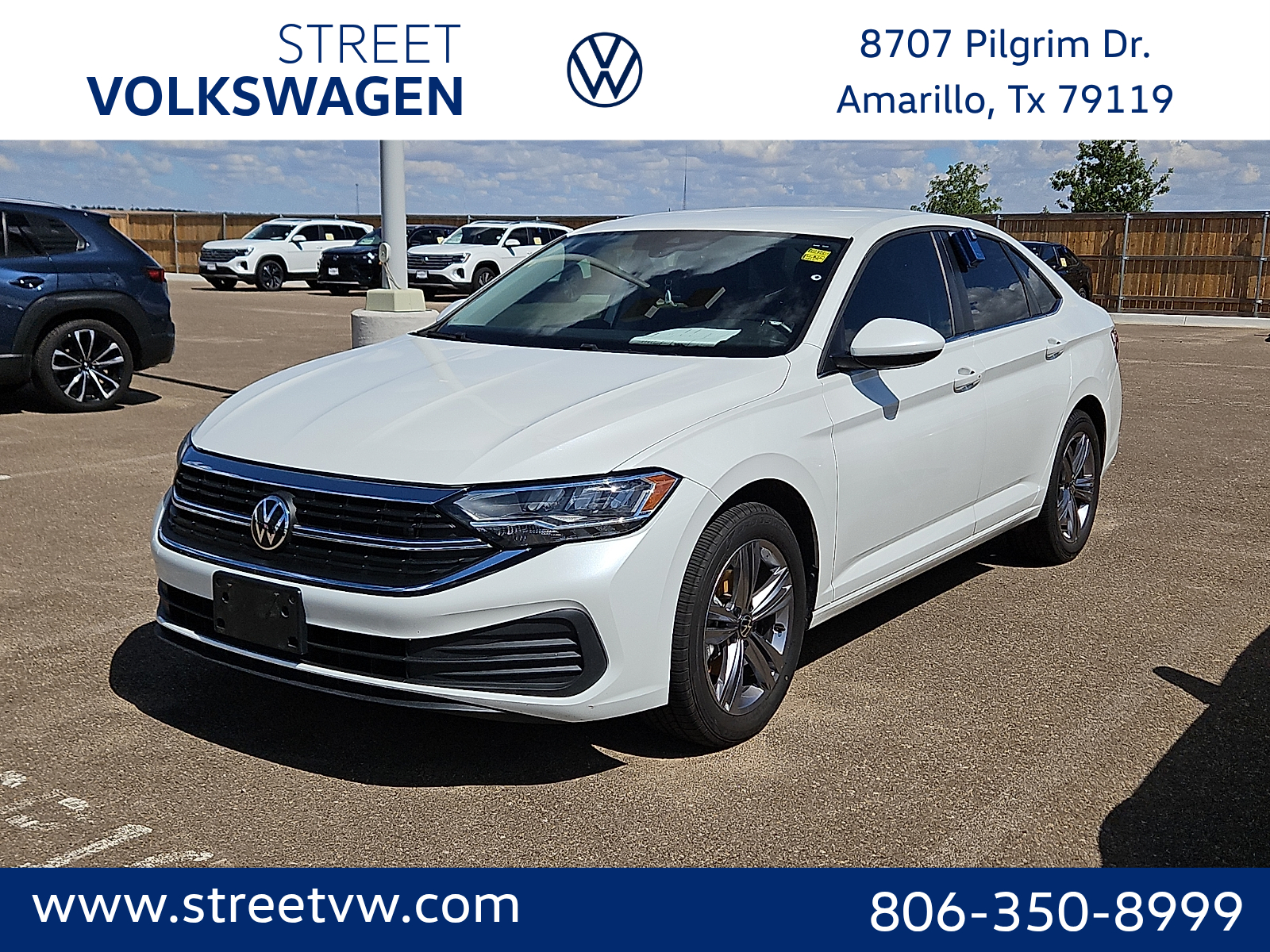 2023 Volkswagen Jetta 1.5T SE Opal White Pearl at Street VW of Amarillo