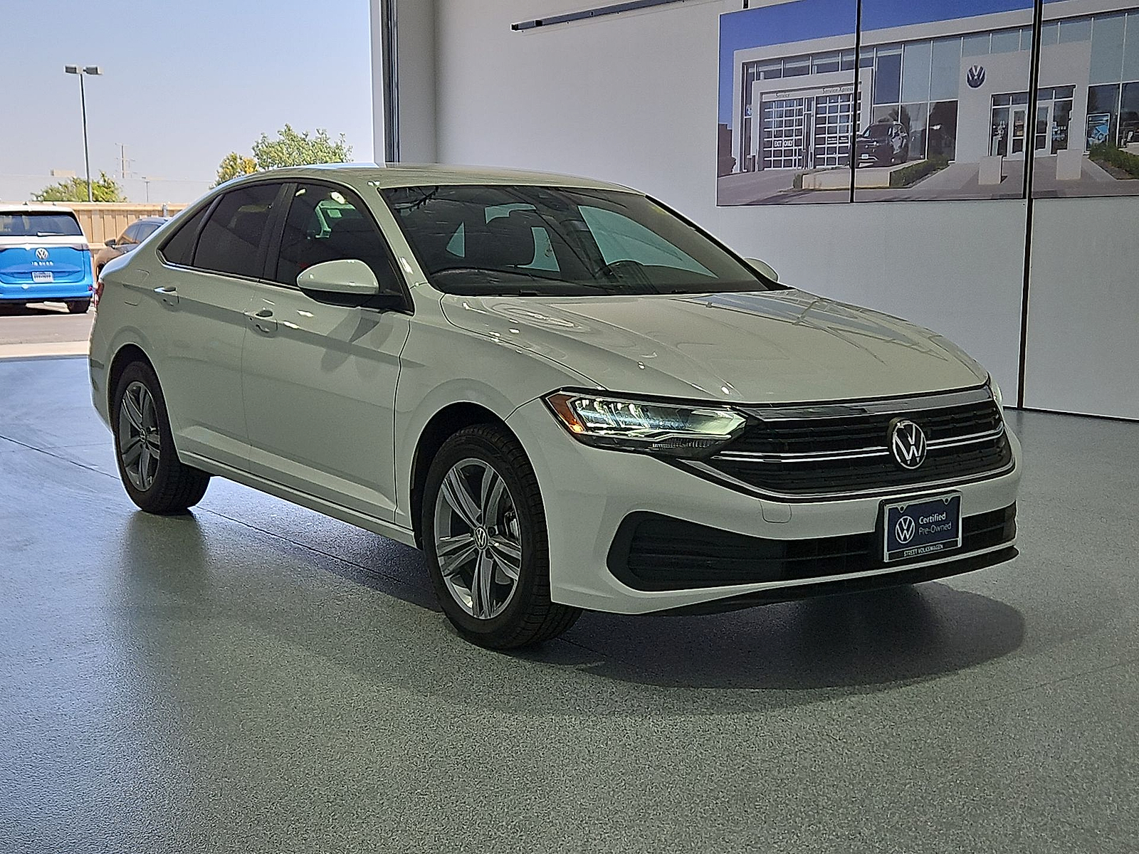 2023 Volkswagen Jetta 1.5T SE Opal White Pearl at Street VW of Amarillo
