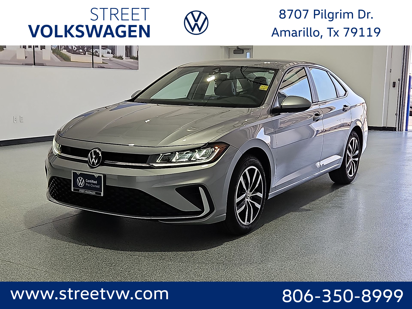 2025 Volkswagen Jetta 1.5T SE Silver Metallic at Bobby Duby Motors