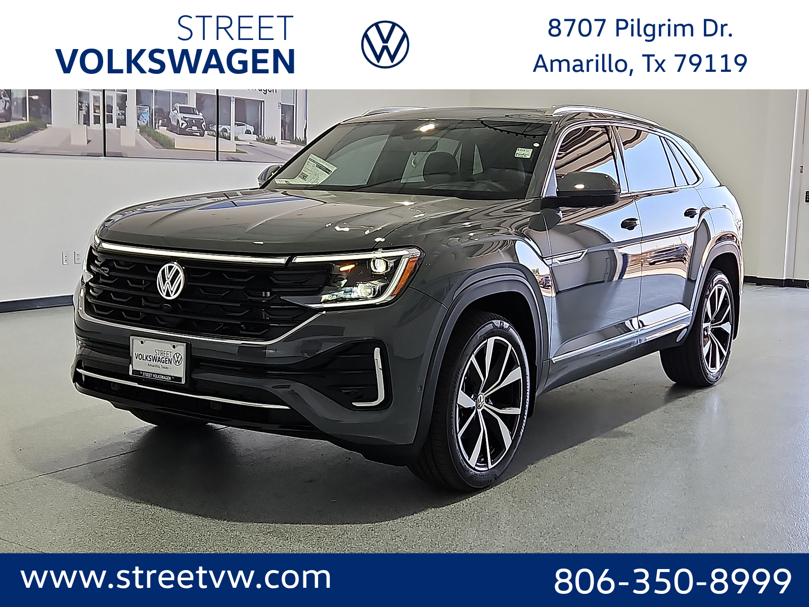 2026 Volkswagen Atlas Cross Sport SEL Premium R-Line in Pure Gray