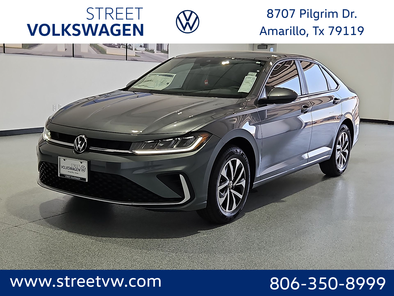 2026 Volkswagen Jetta S Platinum Gray Metallic at Street VW of Amarillo