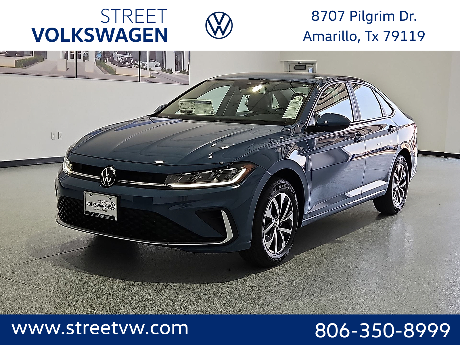 2026 Volkswagen Jetta S in Monterey Blue Pearl