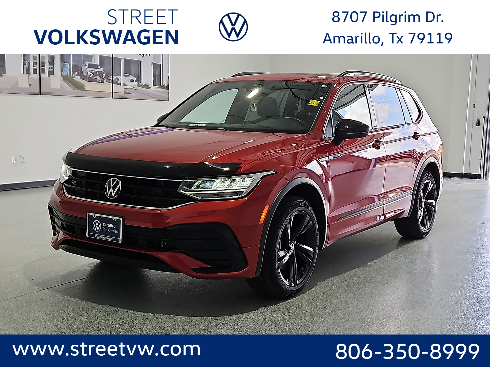 2024 Volkswagen Tiguan 2.0T SE R-Line Black Kings Red Metallic at Street VW of Amarillo