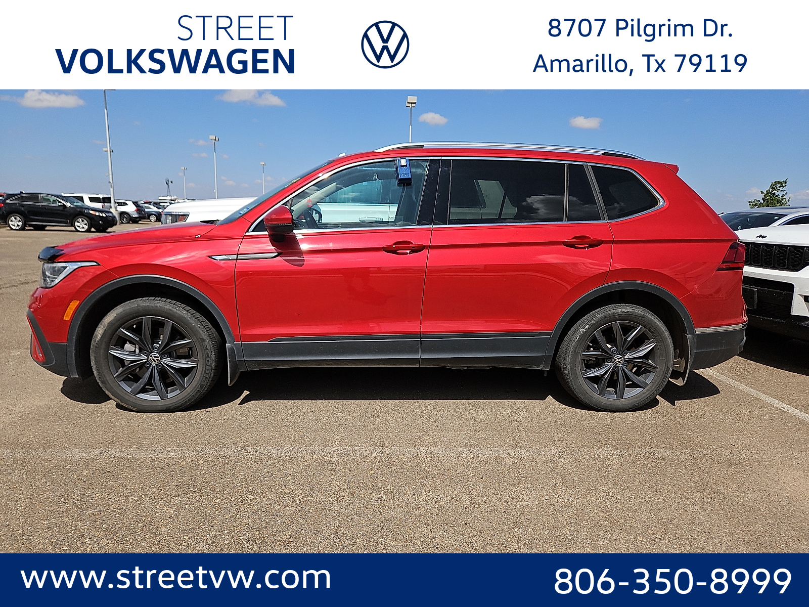 2023 Volkswagen Tiguan 2.0T SE Red Metallic at Street VW of Amarillo