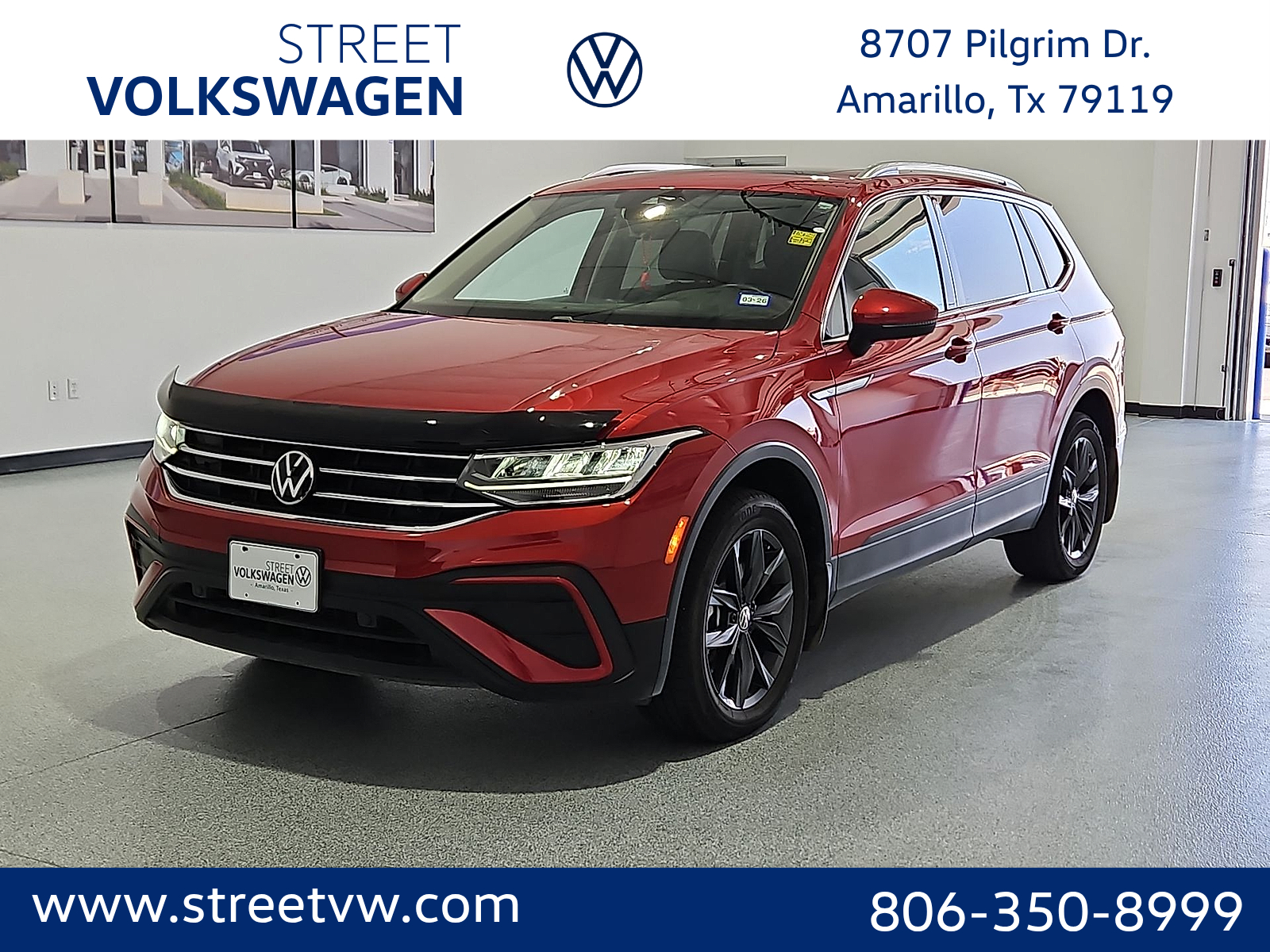 2023 Volkswagen Tiguan 2.0T SE Red Metallic at Street VW of Amarillo
