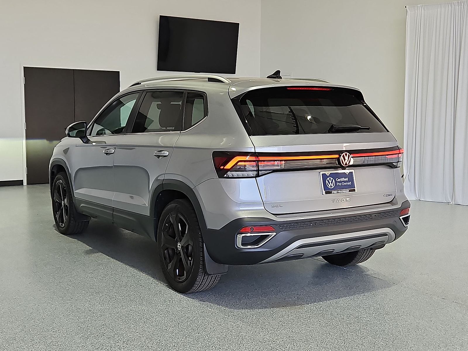 2025 Volkswagen Taos 1.5T SEL Silver Metallic at Street VW of Amarillo