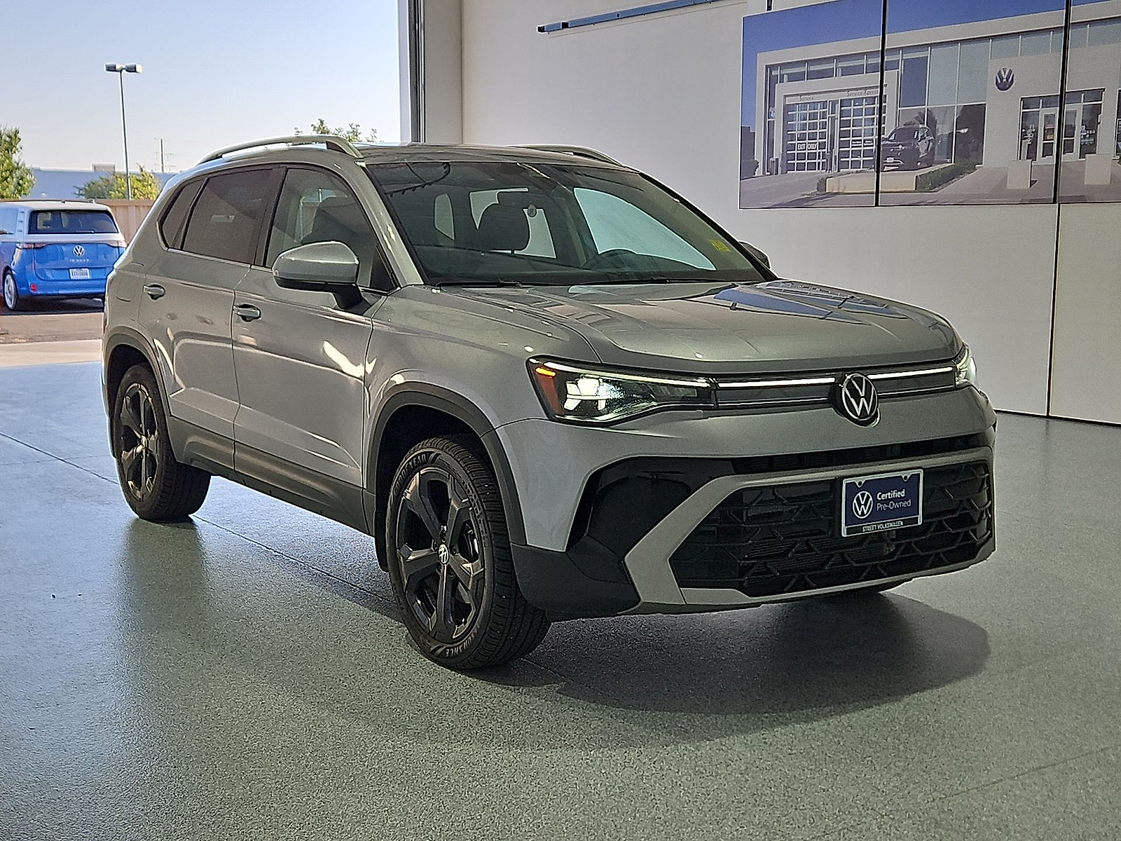 2025 Volkswagen Taos 1.5T SEL Silver Metallic at Street VW of Amarillo