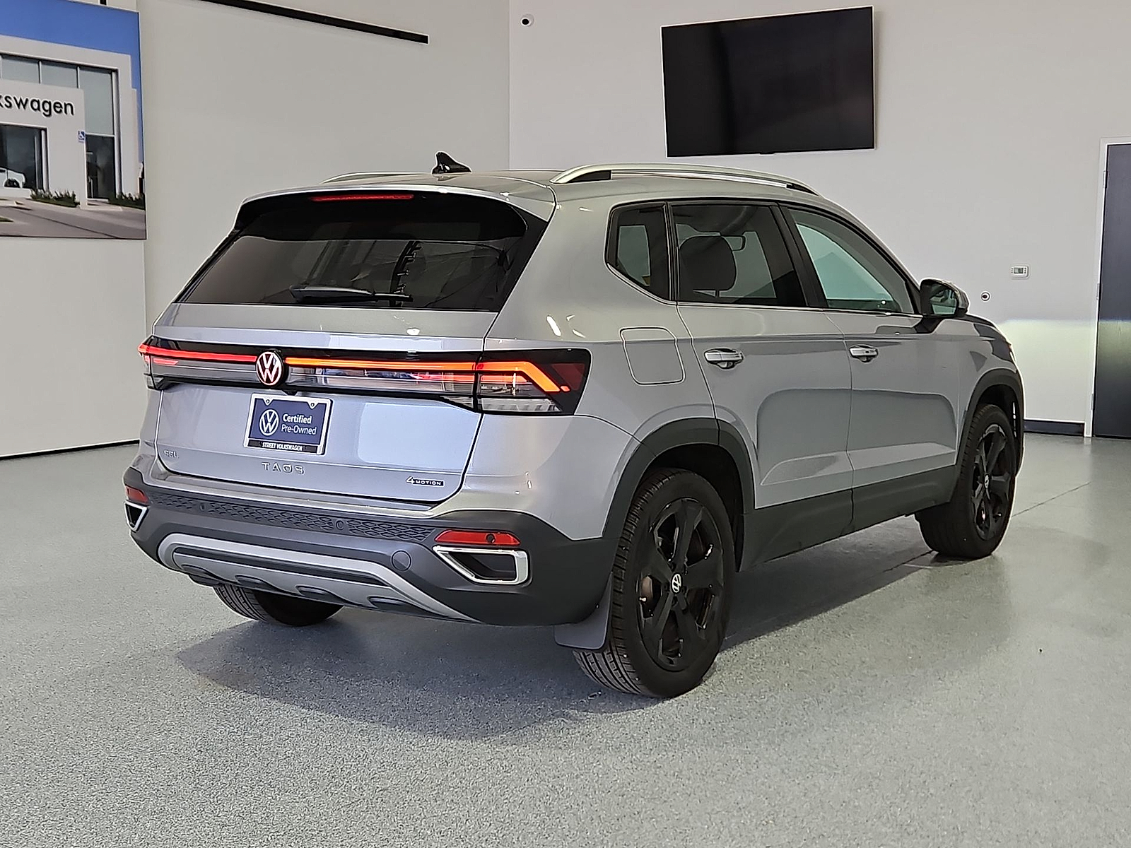 2025 Volkswagen Taos 1.5T SEL Silver Metallic at Street VW of Amarillo