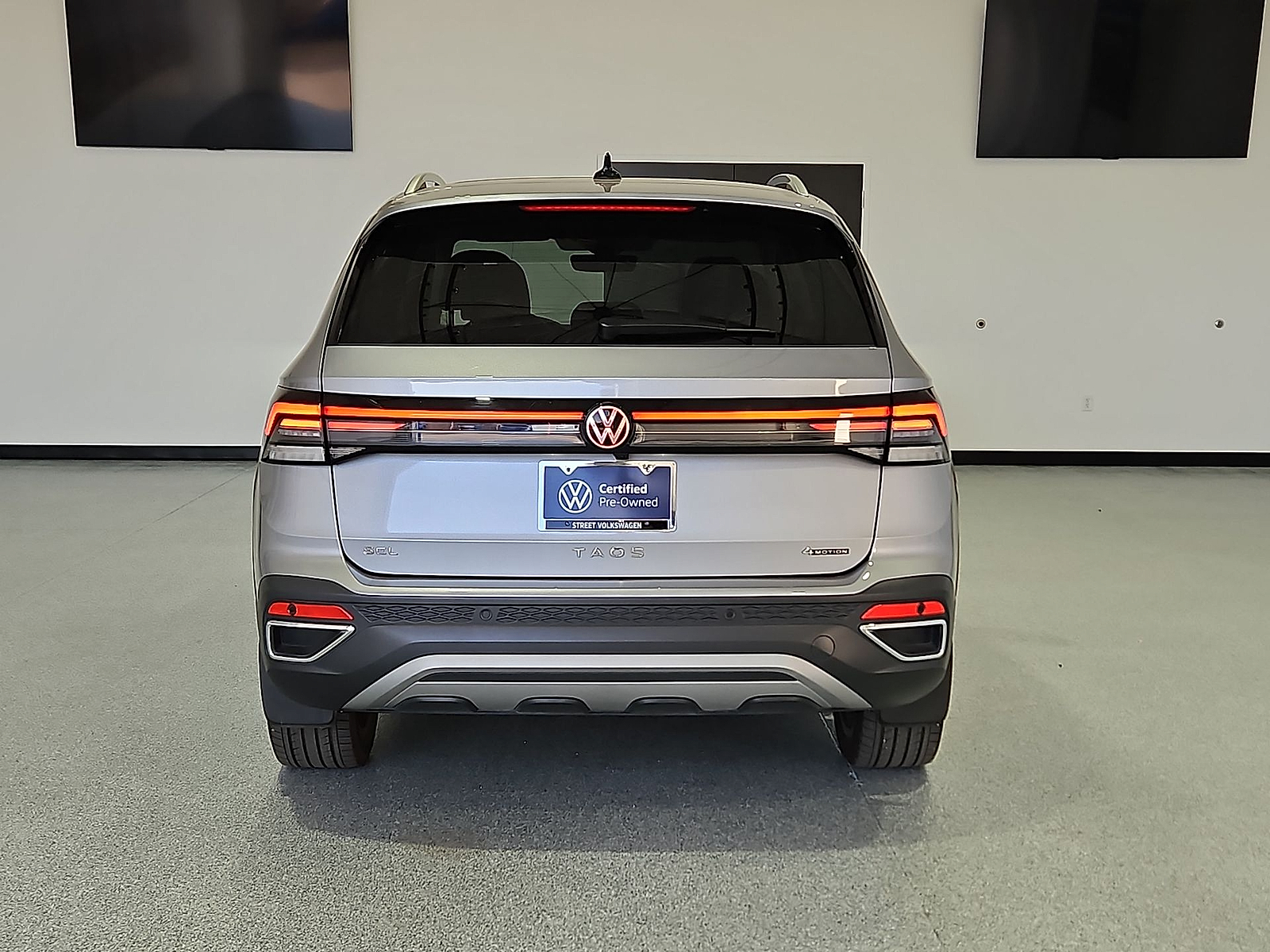 2025 Volkswagen Taos 1.5T SEL Silver Metallic at Street VW of Amarillo