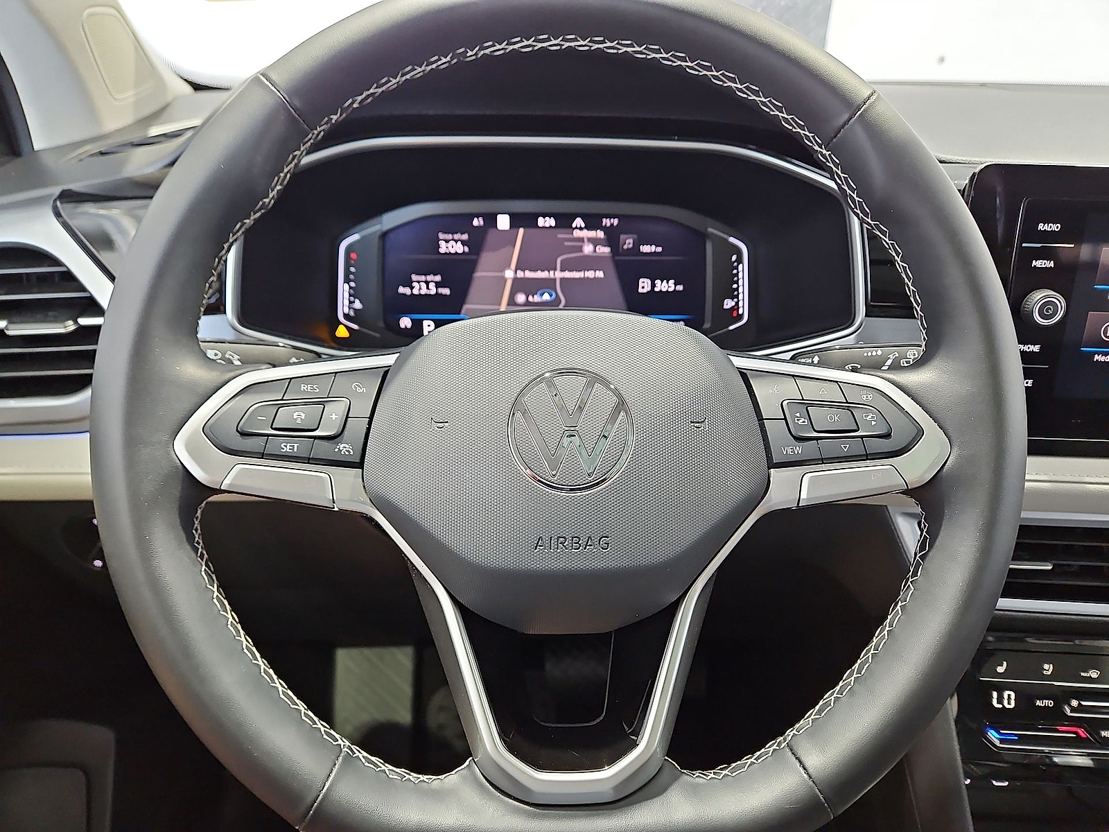 2025 Volkswagen Taos 1.5T SEL Silver Metallic at Street VW of Amarillo