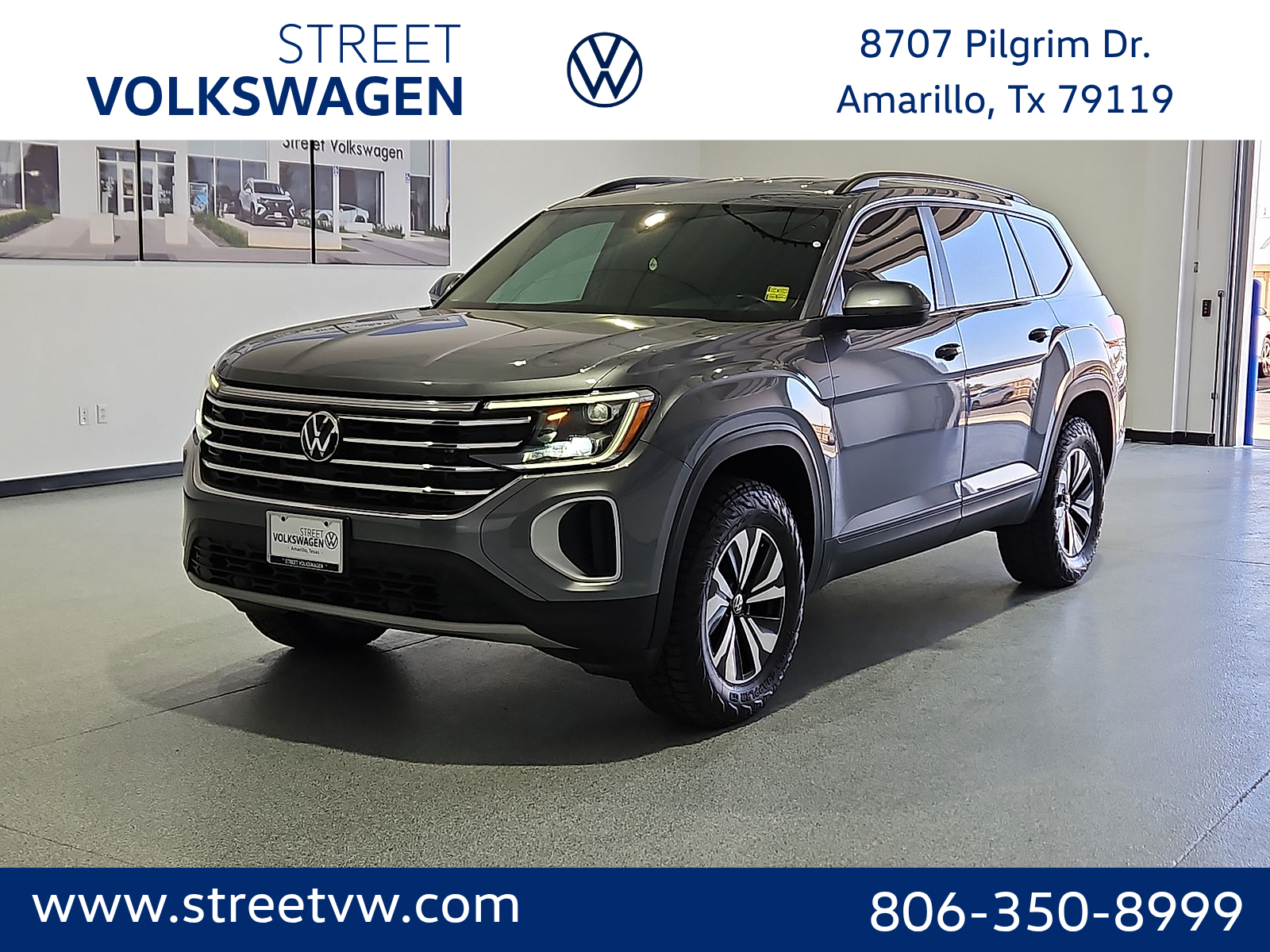 2024 Volkswagen Atlas 2.0T SE Platinum Gray Metallic at Bobby Duby Motors