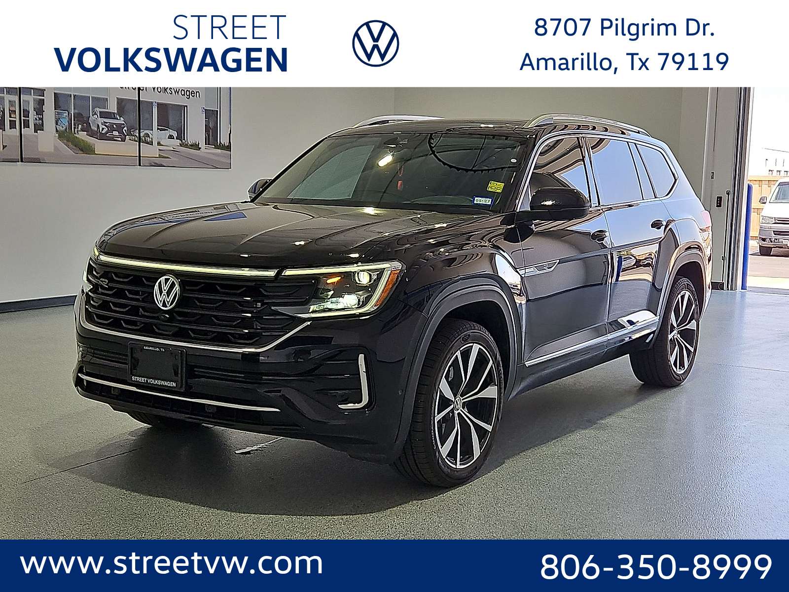 2024 Volkswagen Atlas 2.0T SEL Premium R-Line Deep Black at Bobby Duby Motors