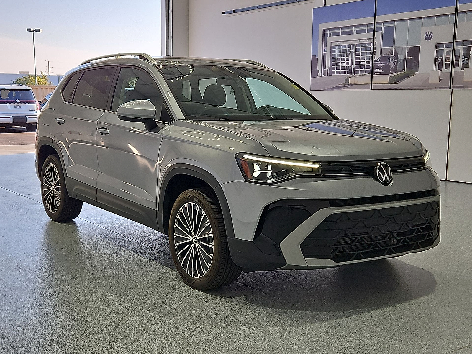 2025 Volkswagen Taos 1.5T SE Silver Metallic at Street VW of Amarillo