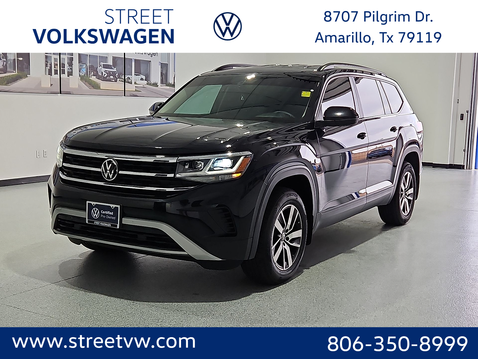 2023 Volkswagen Atlas 2.0T SE Deep Black at Street VW of Amarillo