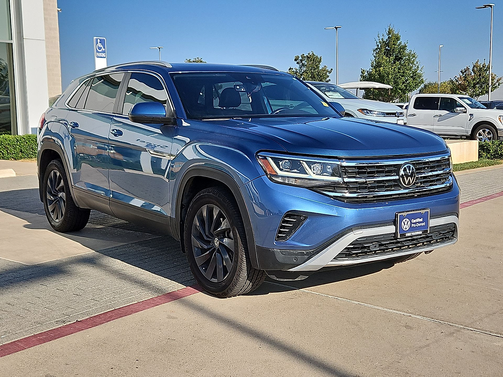 2020 Volkswagen Atlas Cross Sport 2.0T SEL Pacific Blue Metallic at Bobby Duby Motors